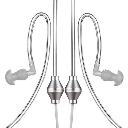 3.5mm Anti-Radiation Universal Binaural Air Tube Earphones with Mic for iPhone-White