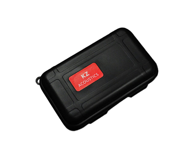 Cable Earbuds Carrying Box Protector Portable Square Hard Earphone Storage Case-Black