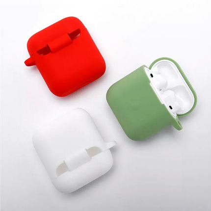 Dustproof Safe Protective Shell Silicone Earphone Protective Cover for QCY T8-Blackish Green