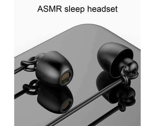 In-ear Sports Anti-noise Running Bass Earplugs S360 Sleeping Wired Earphones-Black