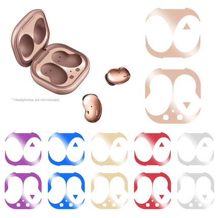 Earphone Case Dustproof Stickers Protective Cover for Samsung Galaxy Buds Live-Silver
