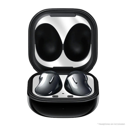 Earphone Case Dustproof Stickers Protective Cover for Samsung Galaxy Buds Live-Silver
