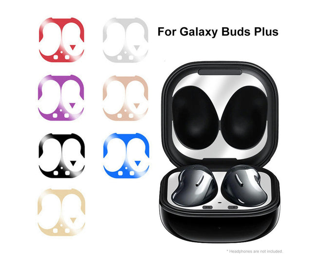 Earphone Case Dustproof Stickers Protective Cover for Samsung Galaxy Buds Live-Silver
