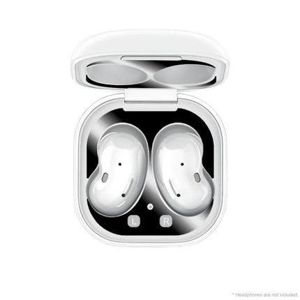 Earphone Case Dustproof Stickers Protective Cover for Samsung Galaxy Buds Live-Silver