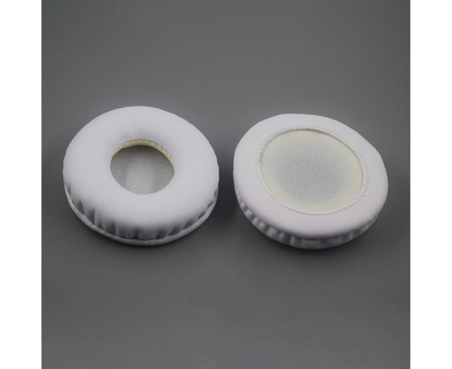 Dust-proof Ear Pads Faux Leather Elastic Headphone Earmuff for ATH-SJ33/SJ55/ES7/ESW9-White