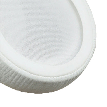Dust-proof Ear Pads Faux Leather Elastic Headphone Earmuff for ATH-SJ33/SJ55/ES7/ESW9-White