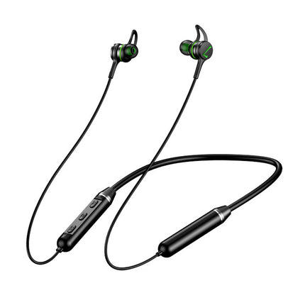 Wireless Sport Neckband Earphone In-ear Bluetooth-compatible Headphone for Running-Black