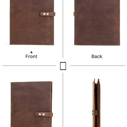 Leather iPad Case Cover Protective Tablet Cover with Pen Holder