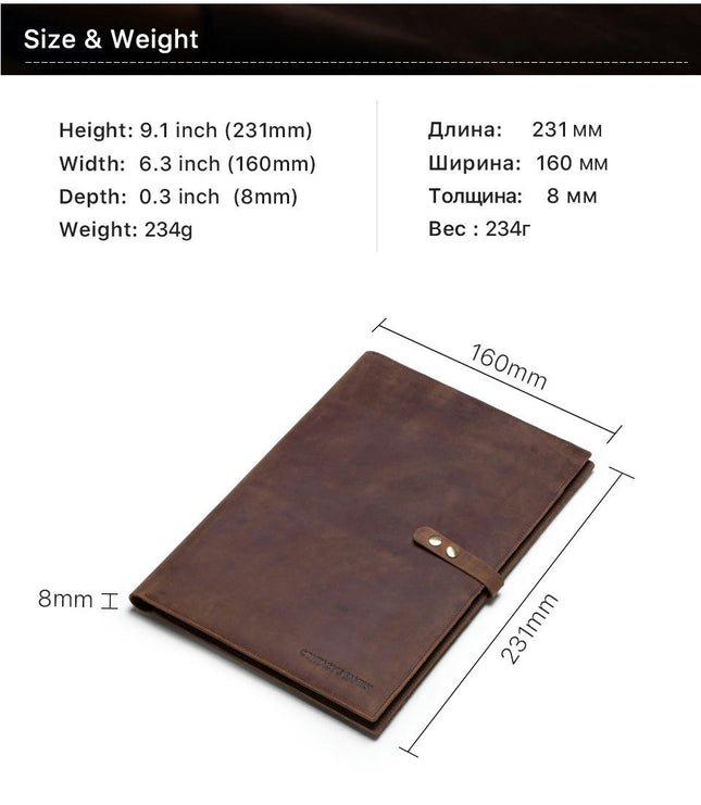 Leather iPad Case Cover Protective Tablet Cover with Pen Holder-A