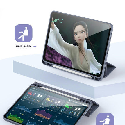 iPad Case Cover Protective Tablet Cover with Pencil Holder&Auto Sleep/Wake 1
