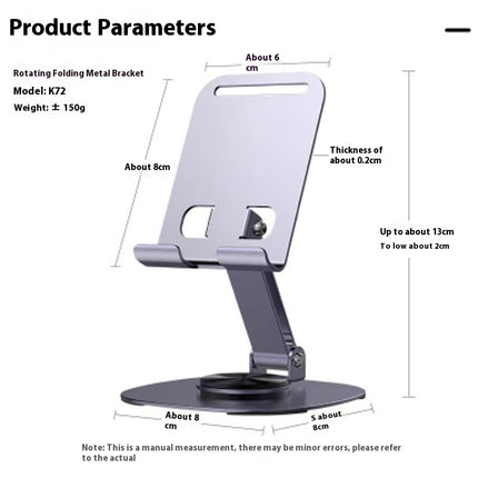 Rotatable and Foldable Phone Tablet Stand for Desk Stable Tablets and Smartphones