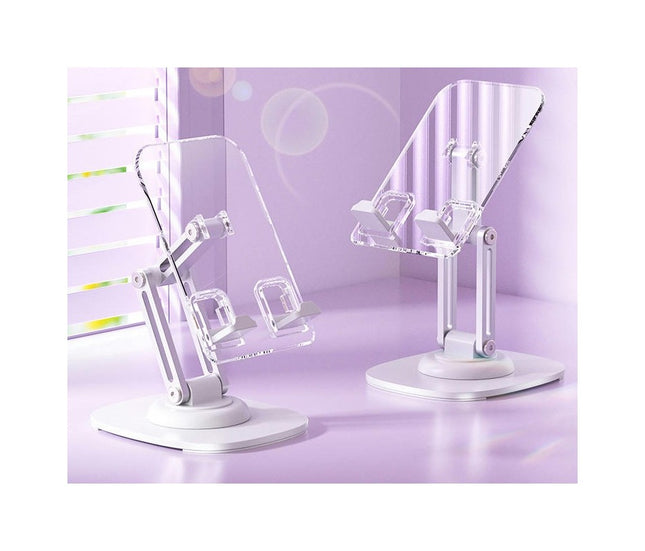 Acrylic Phone Tablet Office Supplies Rotating Base Foldable and Adjustable Stand