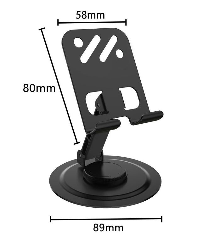 Rotatable Phone Holder - for Desk Alloy Desktop Phone Stand Compatible with Phone Tablet
