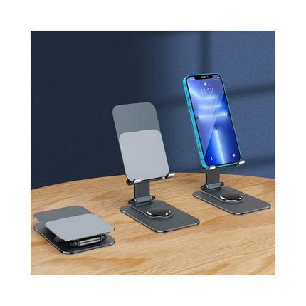 Height Adjustable Cell Phone Stand - for Desk Rotating Holder Portable Phone Stand