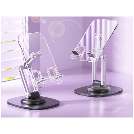 Foldable Stand Adjust Desktop Stand 720 Degree Rotating Convenient Phone Hold for Tablets & Phones