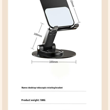Rotatable Collapsible Telescopic Bracket Fully Adjustable Foldable Desktop Phone Holder