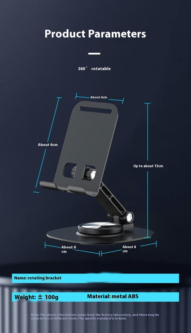 Rotatable Cell Phone Stand Collapsible Telescopic Bracket Fully Adjustable Desktop Phone Holder