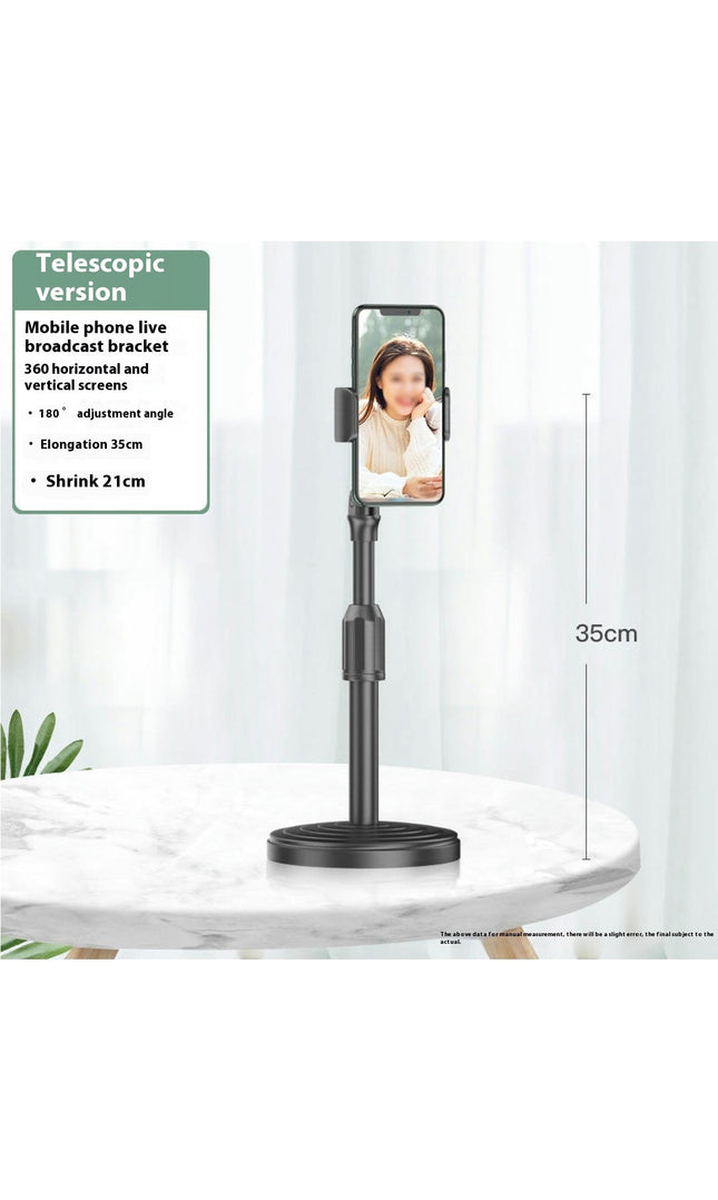 Multifunctional Phone Live Broadcast Bracket Adjustable Height Telescopic Portable