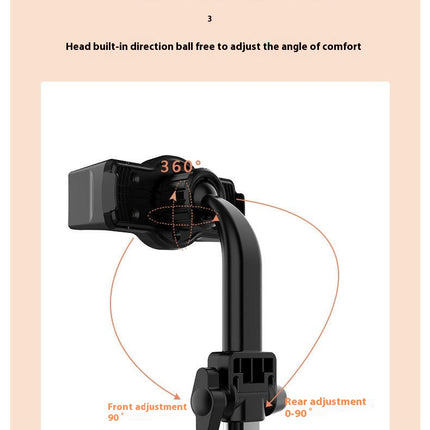 Extendable Selfie Stand Phone Live Streaming Holder-for Phone Stand for Desk