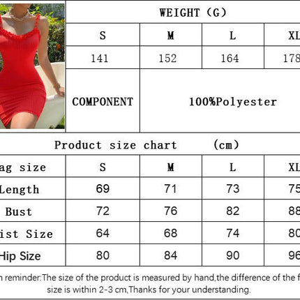 Women Spaghetti Strap Mini Dress Sexy Sleeveless V Neck Bodycon Party Dress