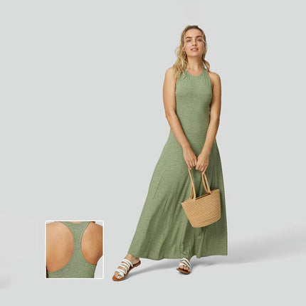 Women Summer Casual Sleeveless Maxi Tank Dress Fit Flare A-Line Flowy Long Dresses