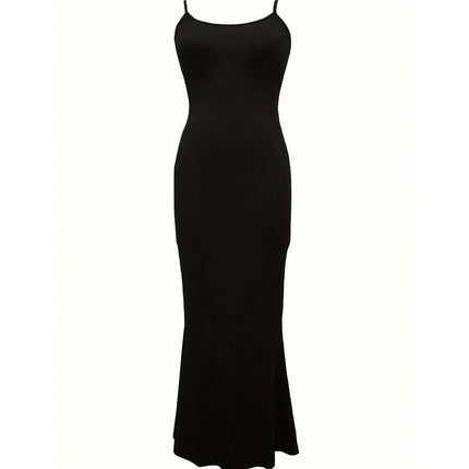 Women's Sexy Bodycon Maxi Dresses Sleeveless Spaghetti Strap Cocktail Party Long Dress
