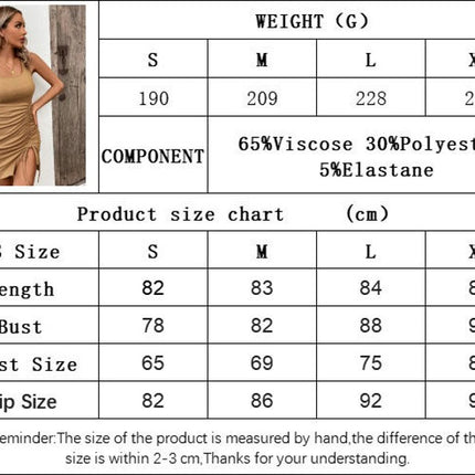 Women Sleeveless Bodycon Ruched Short Dress Drawstring Split Summer Tank Mini Dresses