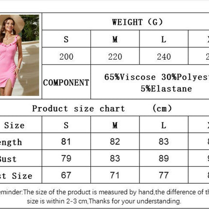 Women Sexy Mini Dress Bodycon Sleeveless Backless Spaghetti Strap Split Dresses
