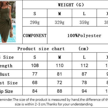 Womens Sexy Summer Midi Dresses Spaghetti Strap Tie Waist Ruched Bodycon Club Party Dress
