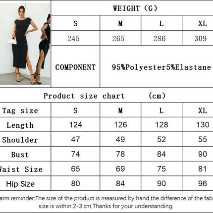 Women's Short Sleeve Crew Neck Midi Dress Backless Bodycon Slit Cocktail Party Dress