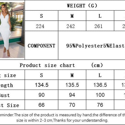 Women Sleeveless Deep V Neck Maxi Dress Backless Bodycon Slit Cocktail Party Dress