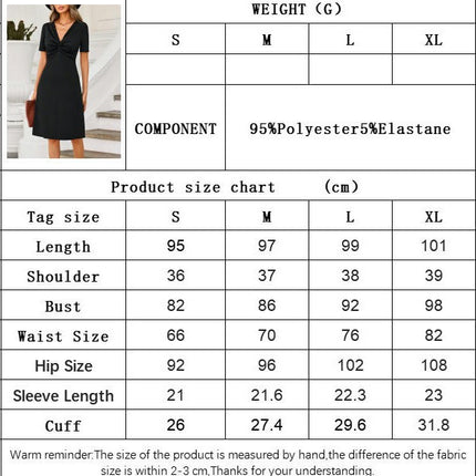 Women's Casual Short Sleeve V Neck T Shirt Dress Twist Front A Line Short Dresses