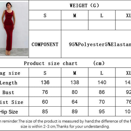 Women's Scoop Neck Velvet Backless Maxi Dress Velvet Bodycon Cocktai Party Dress