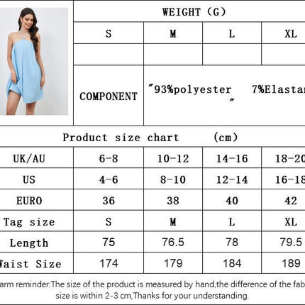 Women's Sexy Halter Neck Short Dresses Tie Backless Loose Party Mini Dress