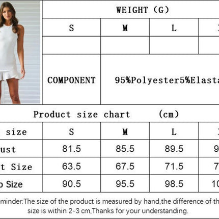 Women's Casual Summer Sleeveless Sexy Backless Tie Bodycon Ruffled Club Mini Dress