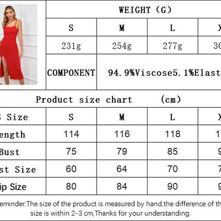 Women's One Shoulder Ruched Sleeveless Midi Dress Spaghetti Strap Slit Bodycon Cami Dresses