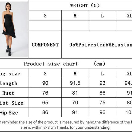 Women's Summer Sleeveless Strapless Mini Dress Ruched Bodycon Asymmetrical Hem Tube Dresses
