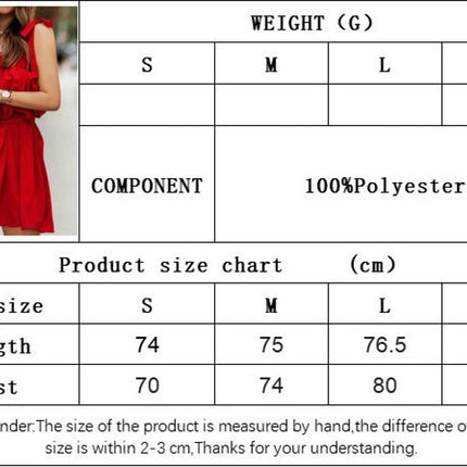 Women's Summer Spaghetti Strap Tie Waist Sleeveless Boho Cami Mini Dress