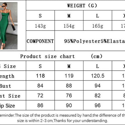 Women's Satin Sleeveless Bodycon Maxi Dress Spaghetti Strap Backless Elegant Party Long Dresses
