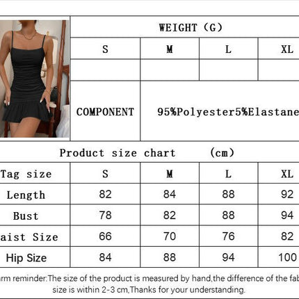 Women Spaghetti Strap Mini Dress Sexy Sleeveless Ruched Bodycon Ruffle Party Dress