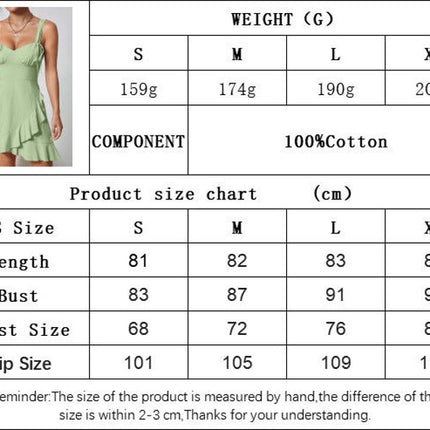 Women's Summer Spaghetti Straps Sleeveless Boho Casual Ruffle A Line Mini Dress