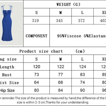 Womens Spaghetti Strap Dress Drawstring Square Neck Sleeveless Bodycon Long Dresses