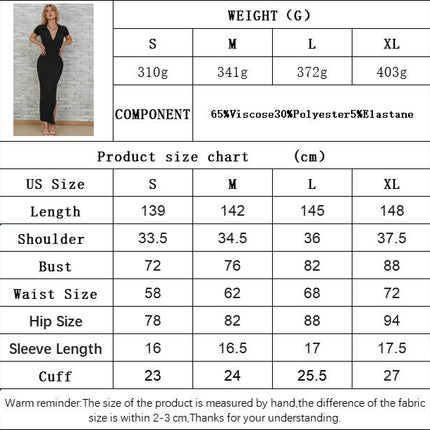 Womens Short Sleeve Maxi Dress Summer Bodycon Button V Neck Collared Party Long Dresses