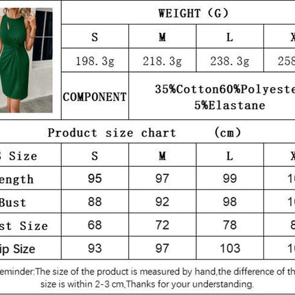 Summer Sleeveless Cutout Mini Dresses for Women Twist Knot Ruched Bodycon Tank Dress