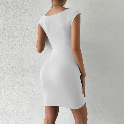 Women's Summer Sexy Bodycon Sleeveless Tank Dress Straps Mini Party Dress