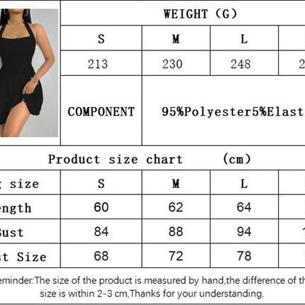 Womens Sexy Sleeveless Bodycon Mini Dress Summer Halter Neck Backless Ruffle A Line Dresses