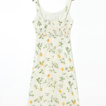 Women Floral Summer Sleeveless Boho Flowy Midi A Line Casual Dress