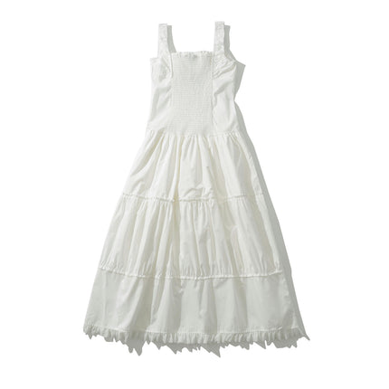 Women Corset Dress Boho Summer Spaghetti Straps Square Neck Casual Maxi Dresses