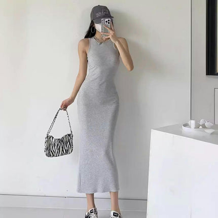 Women's Sexy Bodycon Long Tank Dress Basic Sleeveless Maxi Dresses