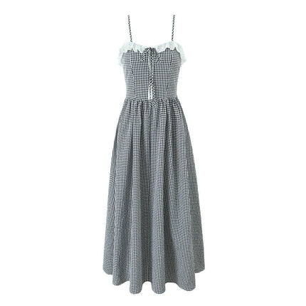 Womens Summer Maxi Dress Sleeveless Spaghetti Strap Smocked Long Dress